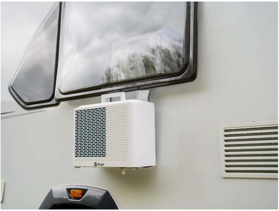 Aire acondicionado portátil BERGER Arktar 5000 Pro con calefacción | Aire acondicionado móvil para camping, caravanas y autocaravanas | Unidad de aire acondicionado para refrigeración y deshumidificación | Control por aplicación y función de temporizador