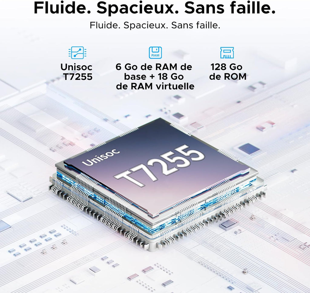 Tableta Android DOOGEE U12-V, tableta de 12 pulgadas, 24 GB RAM + 128 GB ROM (TF 2 TB), batería de 9000 mAh / carga rápida de 18 W, procesador Octa-Core Unisoc T7255, cámara de 13 MP, teclado para tableta con lápiz óptico, WiFi 5G