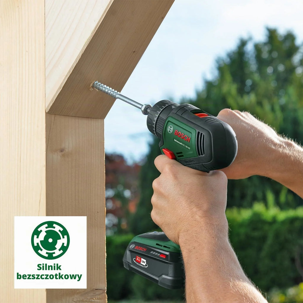 Bosch akumulatorowa udarowa wiertarko-wkrętarka AdvancedImpact 18V-80 QuickSnap (system 18V, silnik bezszczotkowy, 82 Nm, uchwyt wiertarski 13 mm, rękojeść dodatkowa, bez akumulatora)