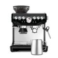 Cafetera Sage Barista Express con molinillo y espumador de leche, molienda automática, espuma de leche, negro