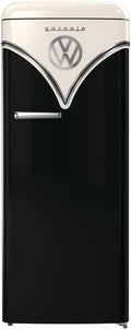 Gorenje Retro Collection OBRB 615 DBK Retro – Frigorífico combi / 152,5 cm / FrostLess / Función de enfriamiento rápido / FreshZone / FastFreeze / Capacidad frigorífico 225 l / Capacidad congelador 22 l / Clase energética D / negro