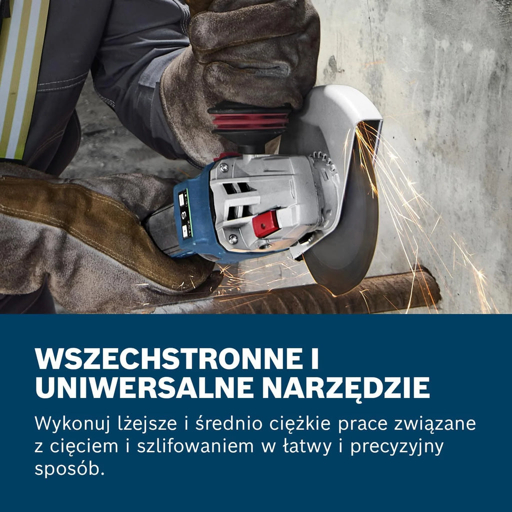 Bosch Professional 18 V firmy Bosch: akumulatorowa szlifierka kątowa GWS 18V-11 S (Ø tarczy 125 mm)