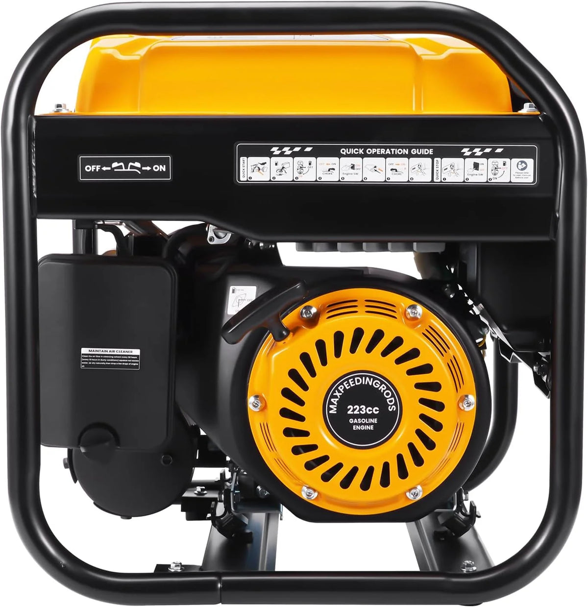 maXpeedingrods Inwerterowy generator prądu 3800 W, benzynowy, 4-suwowy