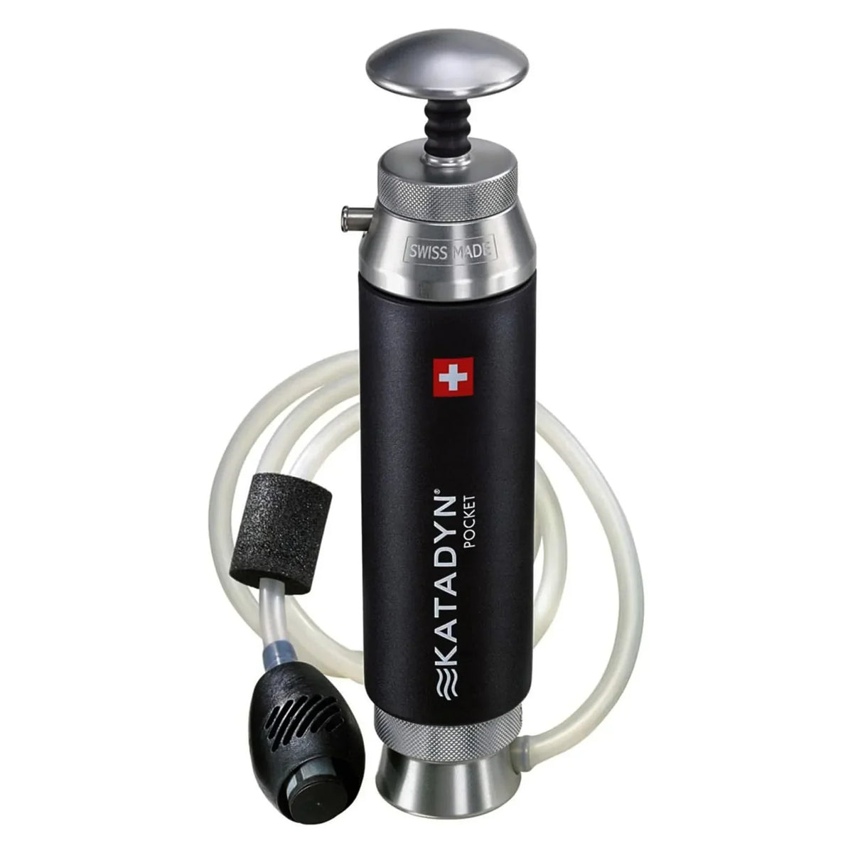 Filtro de agua para exteriores Pocket 2010000 con filtro cerámico de hasta 50 000 l, 1 l/min, filtro de bomba compacto con prefiltro