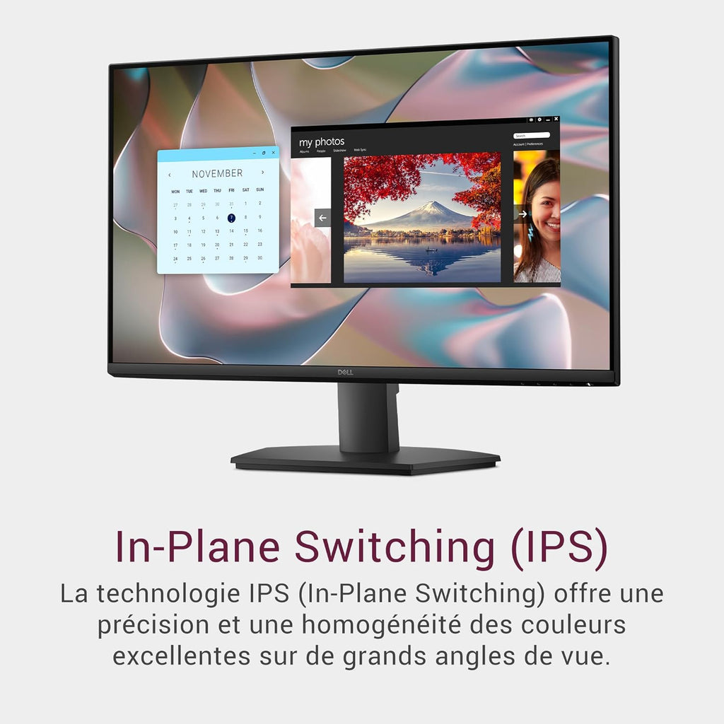 Monitor Dell 27 - SE2725HM, Full HD (1920x1080), 100Hz, IPS, 5ms, VESA (100x100mm), HDMI, VGA, garantía de 3 años, negro