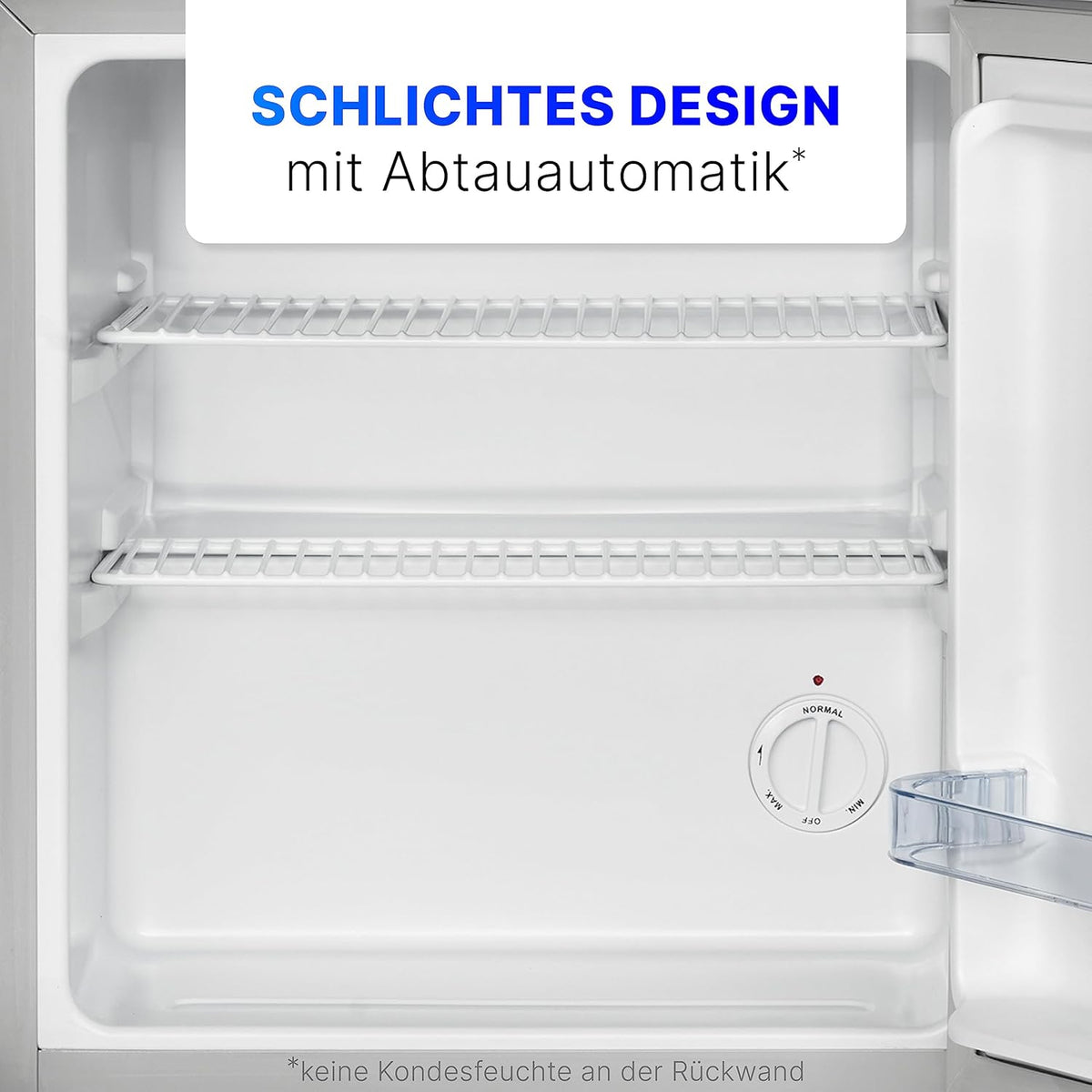 Minibar Bomann® 42 litros | Mini refrigerador para bebidas, ideal para oficina, camping y gaming | nevera pequeña silenciosa 39 dB | Minibar con puerta reversible | 51x45x45 cm | KB 7346 inox