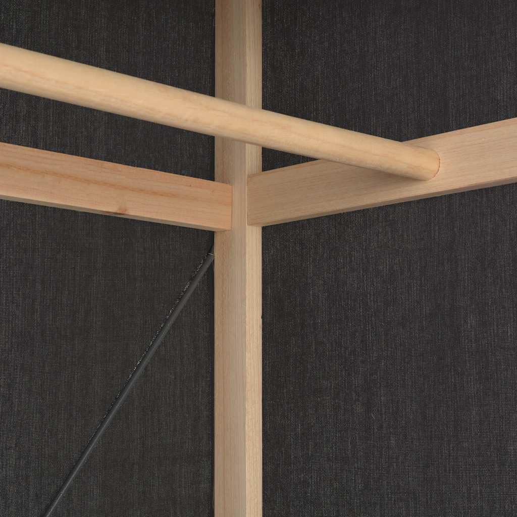 Szafa na ubrania, szara, 79 x 40 x 170 cm, materiał z drewnianą ramą i ochroną przed kurzem do przechowywania ubrań