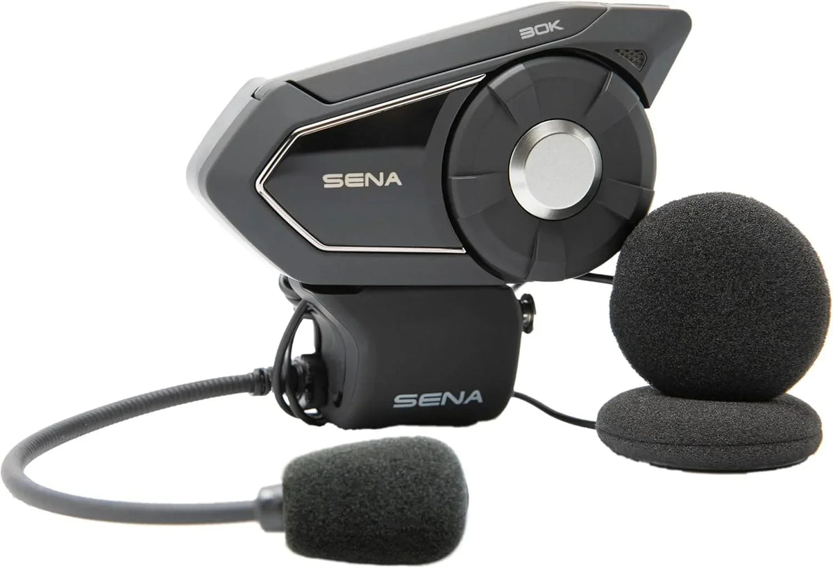 Sistema de comunicación por malla Bluetooth para motocicleta 30K con altavoces HD, intercomunicador para comunicación grupal y conexión entre varios conductores