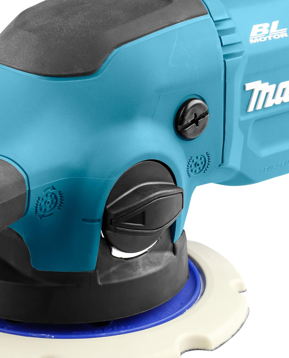Pulidora excéntrica Makita DPO600TKX1, 1 batería más cargador en maletín de transporte, azul, 18 V / 5,0 Ah