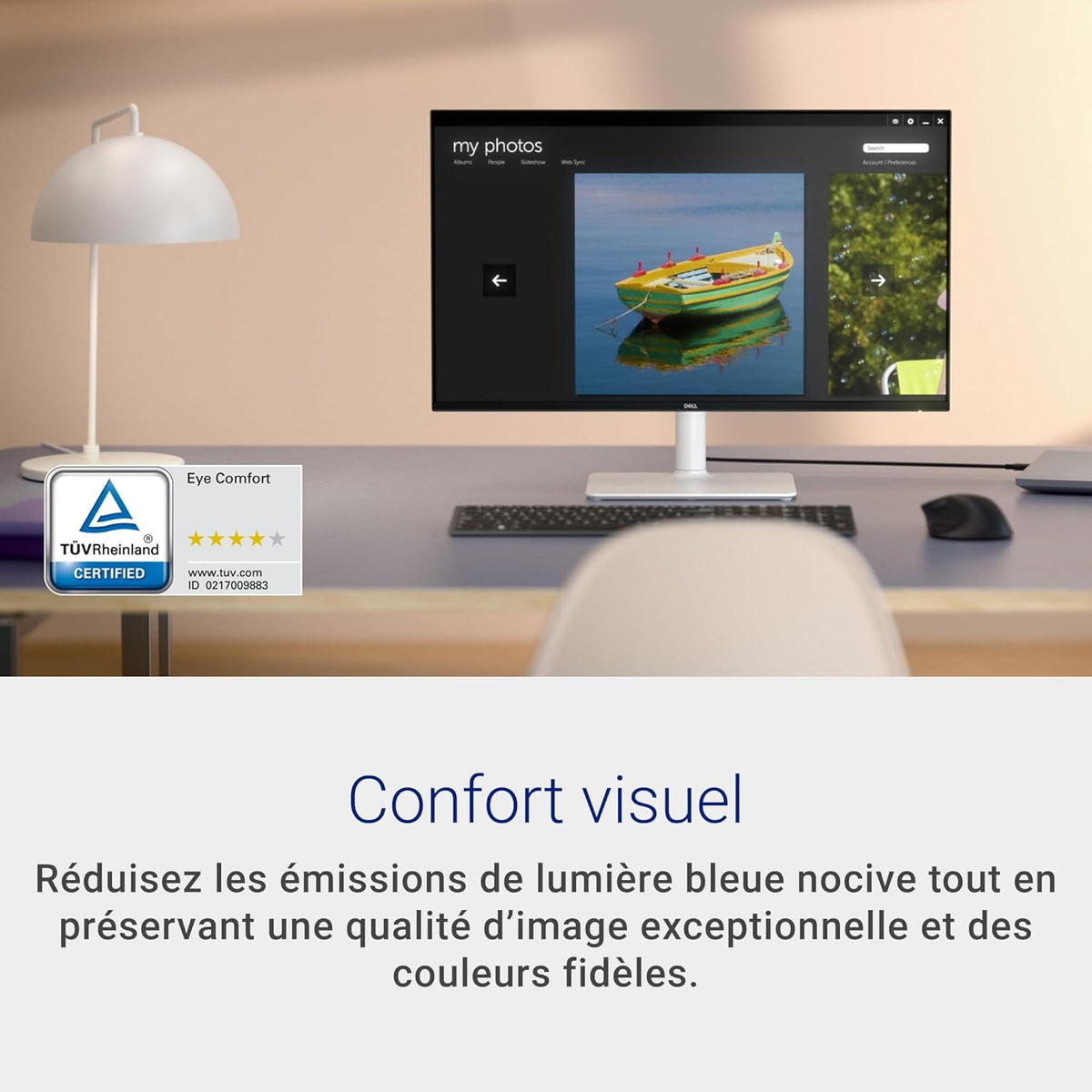 Monitor Dell 27 Plus USB-C - S2725DC, QHD (2560x1440), 144Hz, IPS, 1ms MPRT, AMD FreeSync, 99% sRGB, ajuste de altura, altavoces integrados, 2 USB-C, DisplayPort, HDMI, 2 USB-A, garantía de 3 años