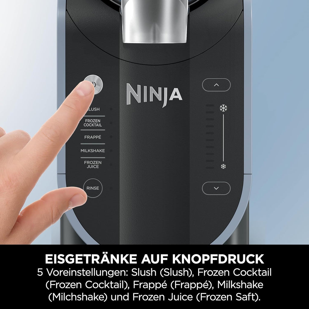 Máquina Ninja SLUSHi para granizados, cócteles helados, frappés, batidos y zumos congelados, sin hielo ni preparación previa, tecnología WhisperChill, capacidad de 1,9 L, Verde, FS301EUTG