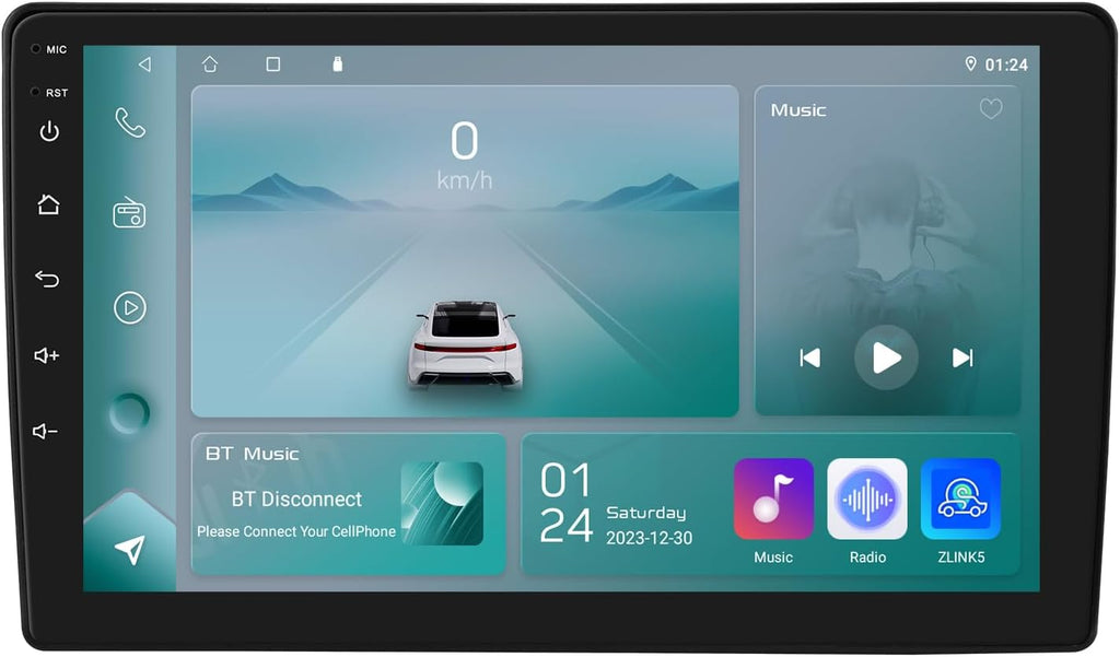 Autorradio Ossuret para Citroën C2/C3 (2001-2010), pantalla táctil Android 13 de 9 pulgadas, 2+32 GB, navegación GPS con CarPlay, Android Auto, mandos al volante, DSP, Bluetooth, USB y WiFi