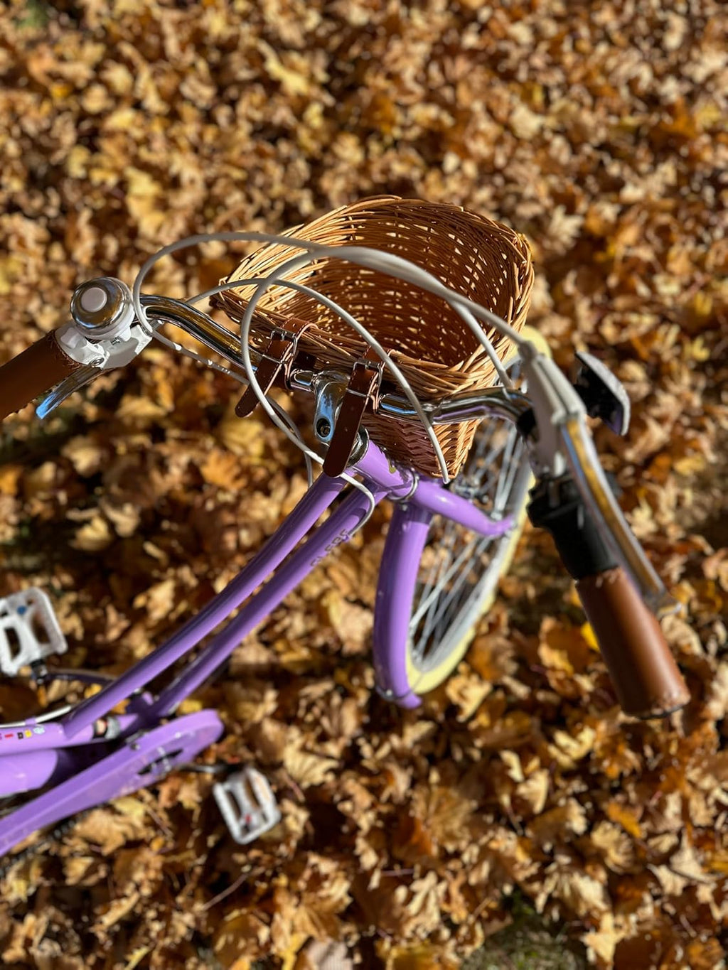 Glerc Missy 20, 24, 26 pulgadas bicicleta híbrida urbana tipo crucero para niñas, de 6 velocidades, con cesta de mimbre, para jóvenes mayores de 6 años, varios colores