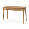 Escritorio de madera de roble con cajón 120cm x 60cm x 75cm