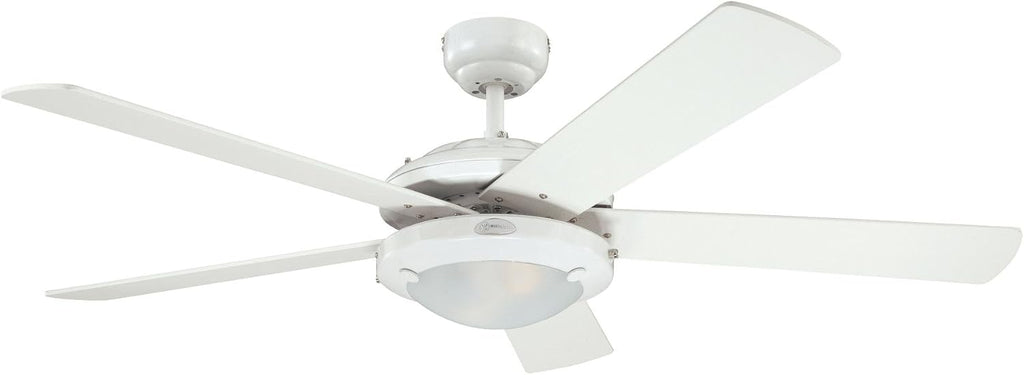 Ventilador de techo Westinghouse Lighting Comet blanco 7801740, 132 cm de diámetro