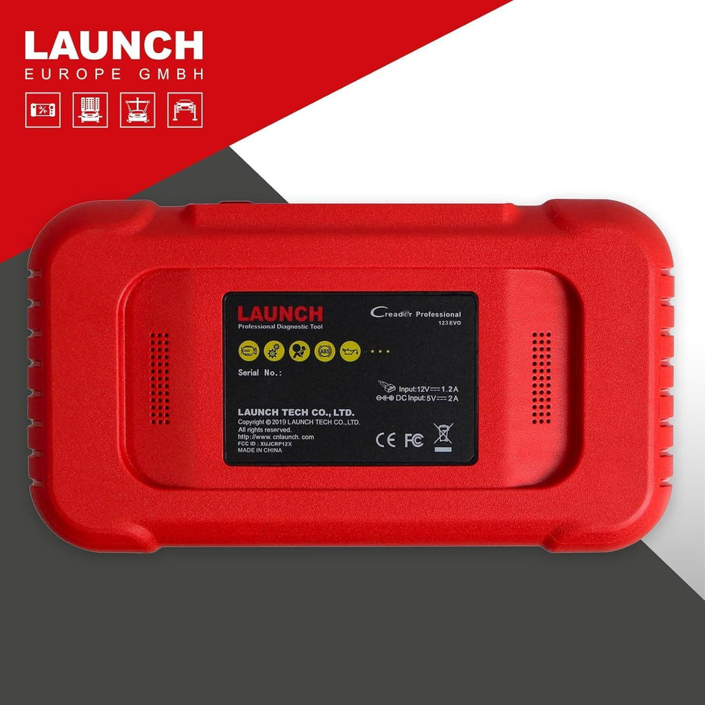 Launch Europe CRP 123 Evo OBD2 Dispositivo de diagnóstico automotriz, probador de aceite de motor, ABS, SRS, escáner de transmisión automática, actualización WiFi, pantalla táctil Android