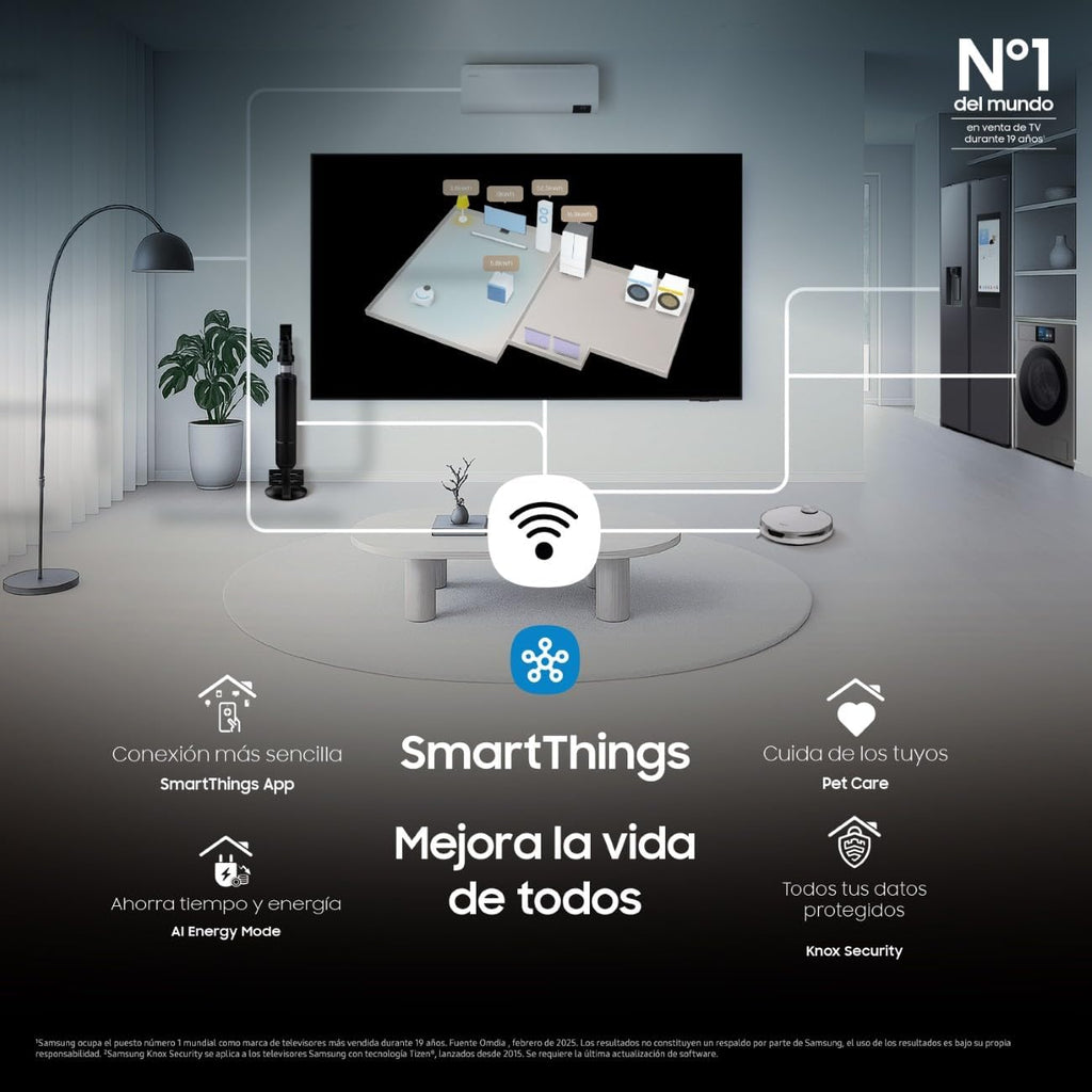 Samsung TV 24 Pulgadas Full HD F6005 4K Smart TV, Más Contraste con HDR, Sonido que sigue a la acción con OTS Lite, TV Plus y tus datos protegidos con Knox Security