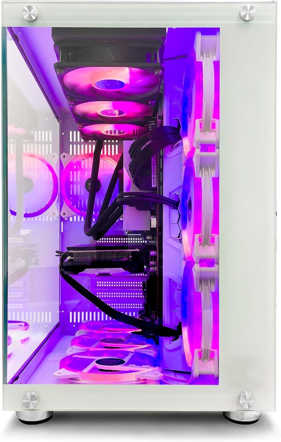 INFOMAX | PC Gamer, Ordenador de Sobremesa, PC Gaming - PROCESADOR Core i5-12400F RTX 5060 8 GB RAM DDR4 16 GB RGB SSD 1 TB WiFi CAJA ARGB 7 VENTILADORES Refrigeración líquida FREEOS
