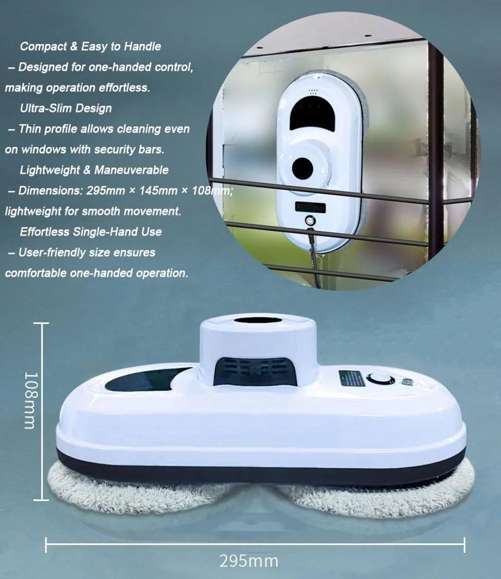 robot do czyszczenia okien, automatyczna myjka do okienne z Wzmocniona lina zabezpieczająca, Cicha praca, Zabezpieczenie przed upadkiem robot do czyszczenia okien do szyby, płytki