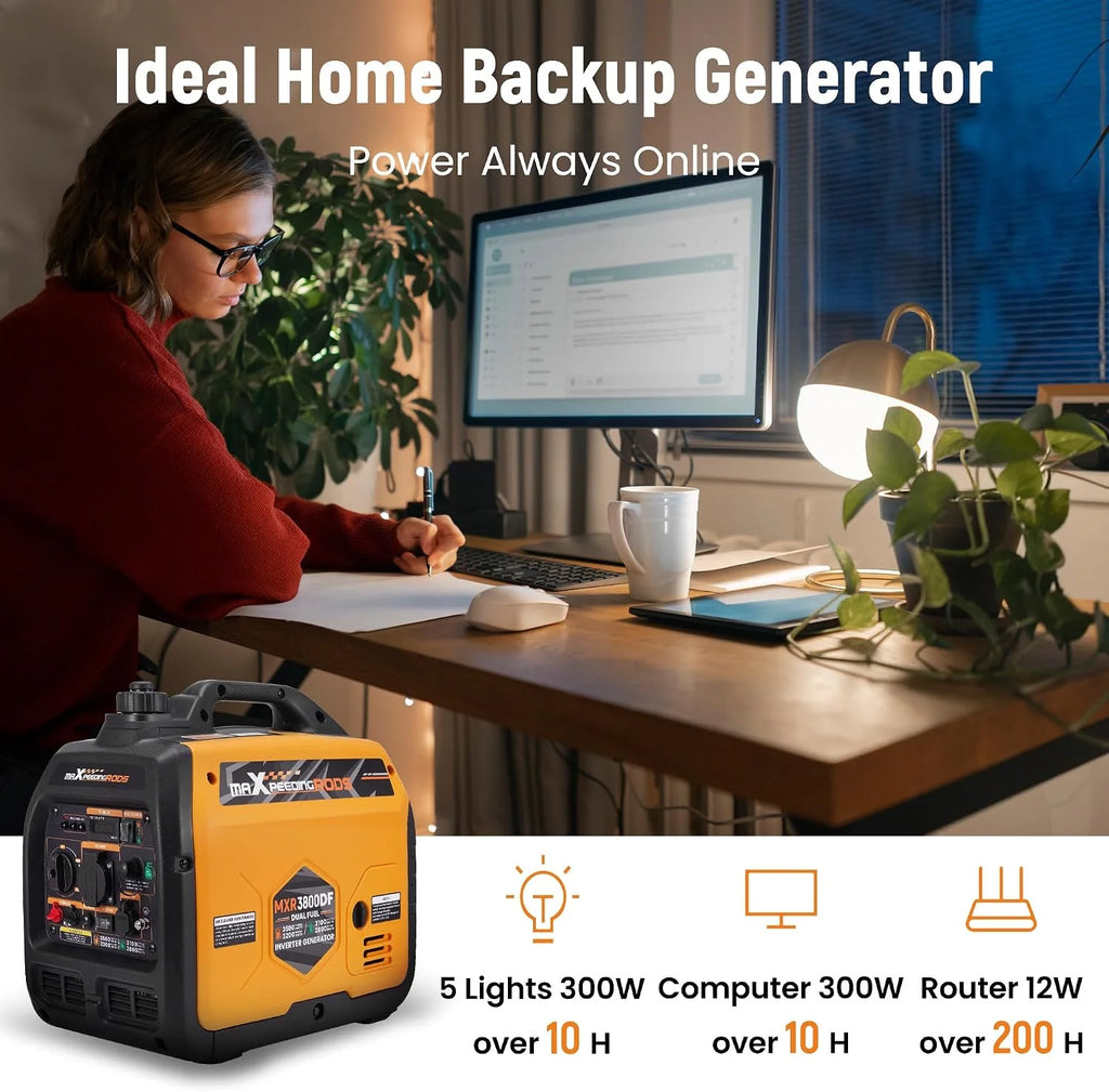 maXpeedingrods Generator pr?du inwertorowego LPG/benzynowy, 3500 W