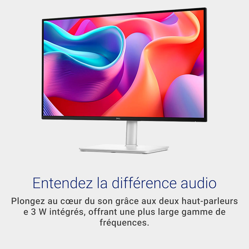 Monitor Dell 27 Plus USB-C - S2725DC, QHD (2560x1440), 144Hz, IPS, 1ms MPRT, AMD FreeSync, 99% sRGB, ajuste de altura, altavoces integrados, 2 USB-C, DisplayPort, HDMI, 2 USB-A, garantía de 3 años