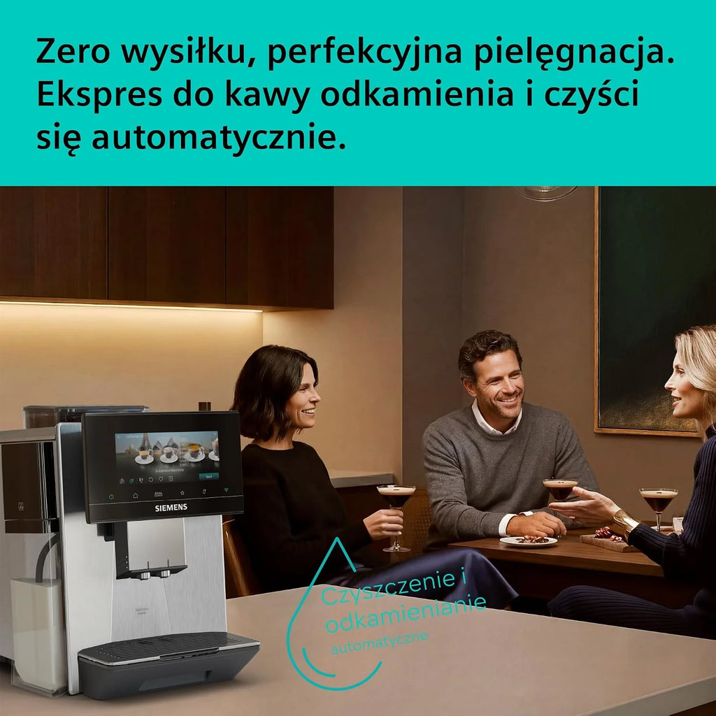 Siemens EQ900 plus iAroma Ekspres ciśnieniowy, TQ923EZ3, stal nierdzewna