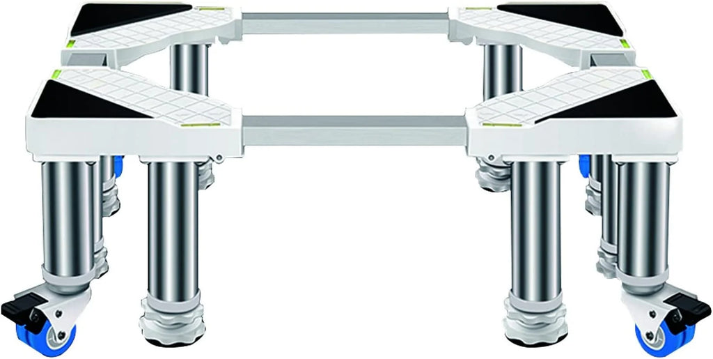 Regulowany stojak na lodówkę do lodówki/zamrażarki side-by-side 25 cm wysokości ruchoma podstawa z 4 kółkami pasuje do modeli 65-85 cm stabilne podium i ramy.