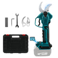 Tijera de podar eléctrica Makita de 18 V inalámbrica, apertura de 65 mm, diámetro de corte máx. de 40 mm, pantalla LCD, para ramas de árboles y flores