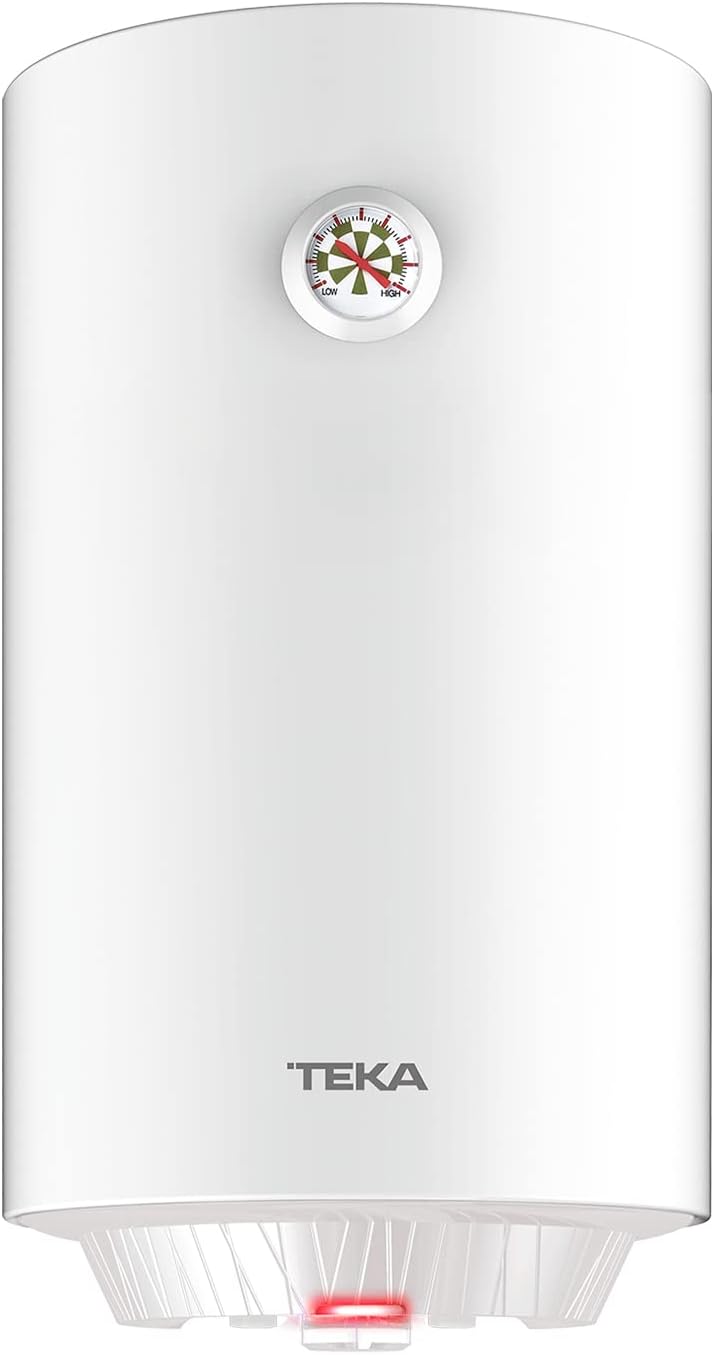 TEKA Termo Eléctrico 50 L, Instalación Vertical, Protección contra sobrecalentamiento, Indicador LED, Modelo EWH 50 C