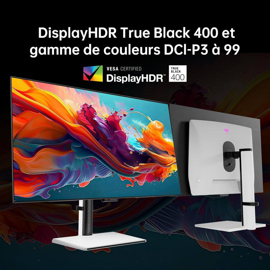 Monitor OLED 4K de 32 pulgadas KTC, monitor de PC para juegos de modo dual 4K a 240 Hz / 1080P a 480 Hz, tiempo de respuesta de 0,03 ms, FreeSync/G-Sync, HDR True Black 400, HDMI 2.1, DP 1.4, USB-C de 65 W, 3 USB-A 3.0, KVM