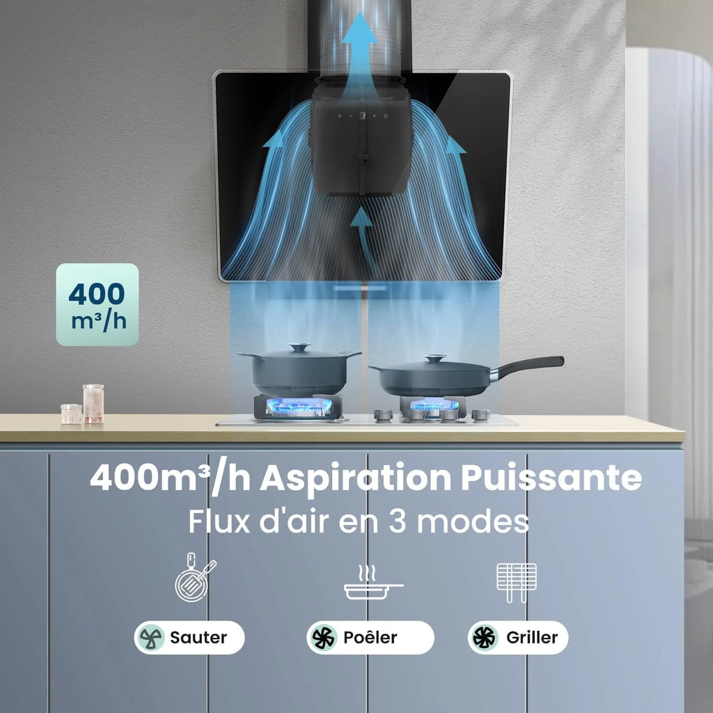 COMFEE ' okap kuchenny 60 cm KWH-ANGJ64B-60-FR