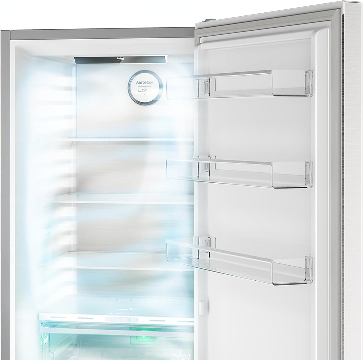 Frigorífico | Libre instalación | Una puerta todo útil | Ventilador de refrigeración BEKO - B3RMLNE444HXB