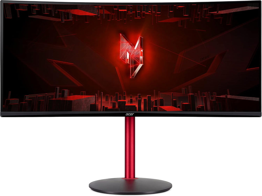 Acer Nitro XZ342CUPbmiiphfx - Monitor Gaming de 34" WQHD, 144 Hz (3440x1440, 21:9, FreeSync, 1ms VRB, 400 nits, Comfyview, BlueLightShield, 2xHDMI 2.0/1xDP 1.2) Monitor Curvo Inclinable, Color Negro