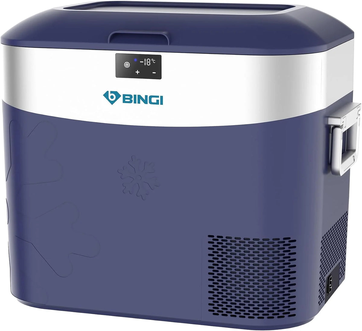 BINGI przenośna lodówka samochodowa 22 l, 12/24 V DC i 230 V AC, mini zamrażarka do samochodu, ciężarówki, na kemping, do domu (15°C do -18℃)
