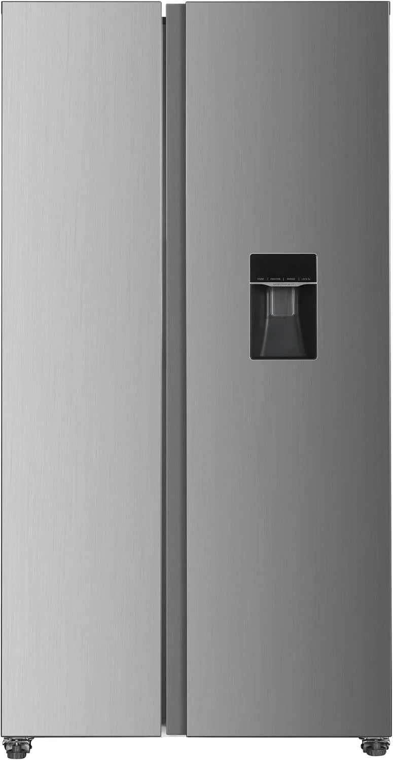 Respekta Halvar Side-by-Side 439 L, No Frost, dozownik wody, Inox Look