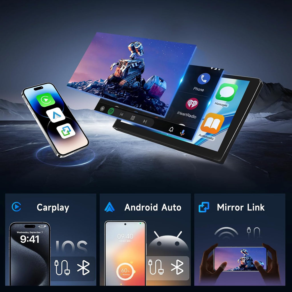 Autorradio Android 4G+64G para Peugeot 308 308SW 408 2007-2015, Radio con CarPlay y Android Auto inalámbricos, pantalla táctil de 9 pulgadas Hodozzy, navegación GPS, WiFi, DSP FM/RDS, radio 2 DIN + cámara