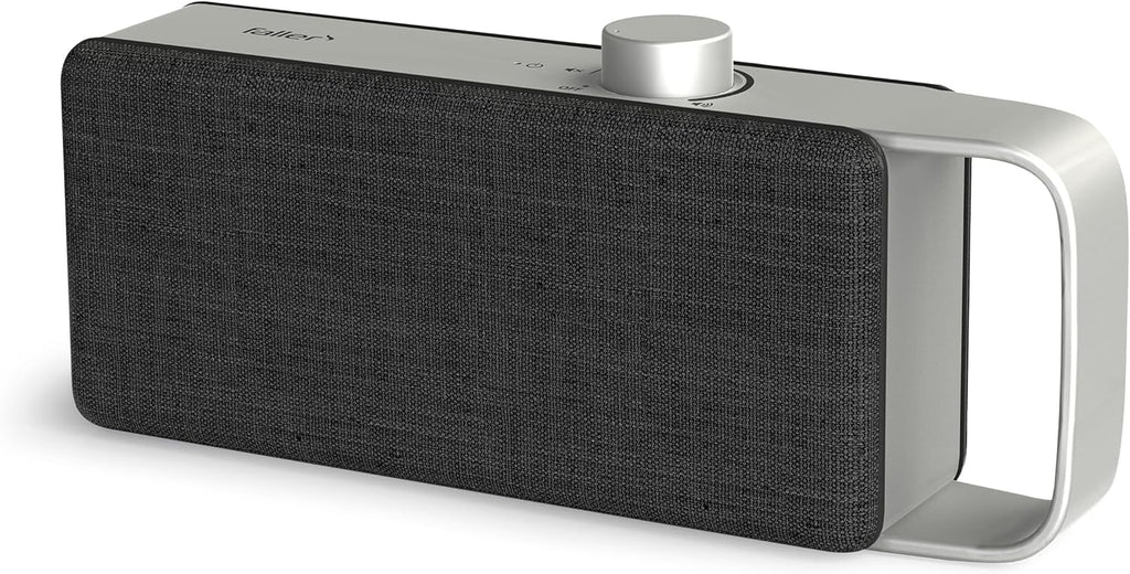 Altavoz/barra de sonido para TV Faller Oskar con Clear Voice (portátil, inalámbrico, fácil manejo, carcasa de aluminio)