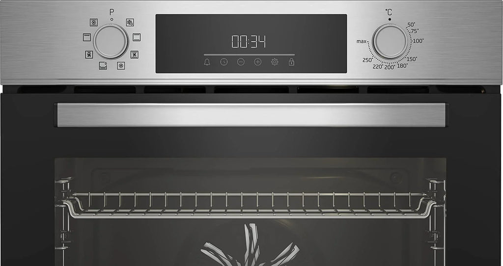 Horno encastrable Beko BBIM12300X b300 60 cm 72 l SteamShine 8 modos de cocción AeroPerfect clase energética A