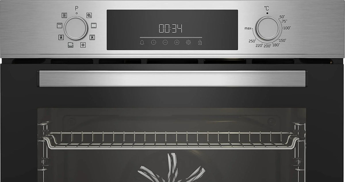 Horno encastrable Beko BBIM12300X b300 60 cm 72 l SteamShine 8 modos de cocción AeroPerfect clase energética A
