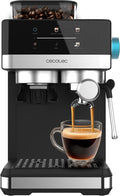 Cecotec Ekspres do kawy Power Espresso 20 Grind Fresh. 1350W, 20 barów, ekran dotykowy, termoblok, zbiornik na wodę 1,7 l, 20 poziomów mielenia, zbiornik na kawę 150g, spieniacz do mleka