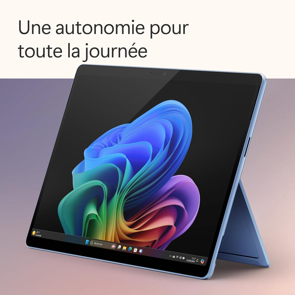 Microsoft Surface Pro (Cargador no incluido) | PC Copilot+ | Pantalla táctil OLED de 13" | Snapdragon® X Elite | 16 GB de RAM | SSD de 512 GB | Último modelo, 11.ª edición | Azul zafiro