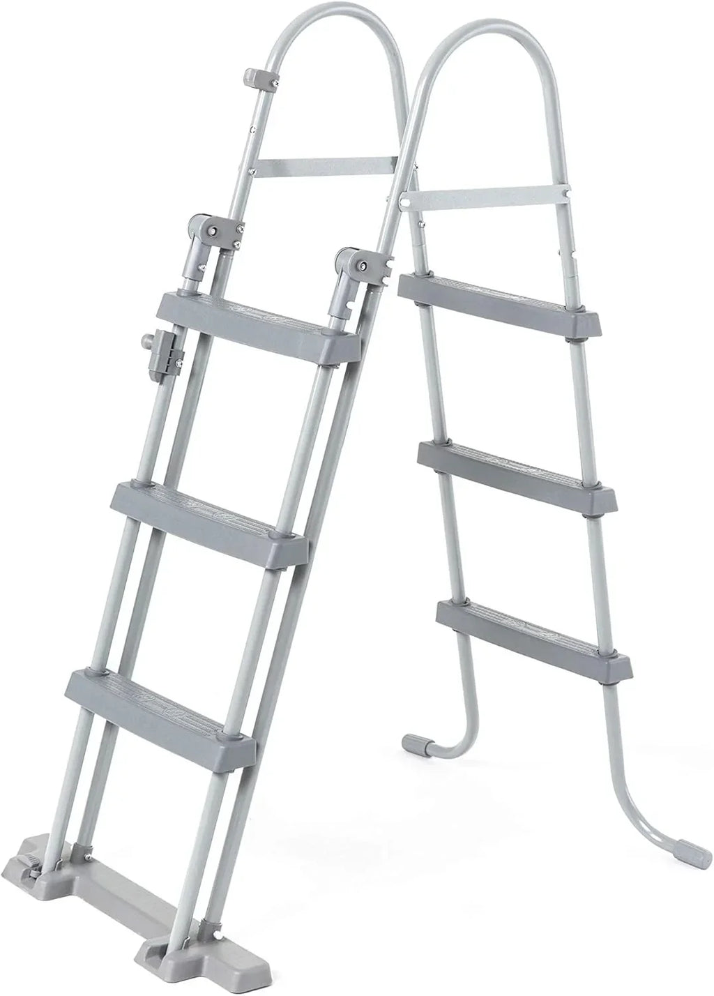 BESTWAY - Piscina Desmontable Tubular Power Steel 427x250x100 cm Depuradora de Cartucho 2.006 l/h Escalera y Cobertor Diseño Ratán