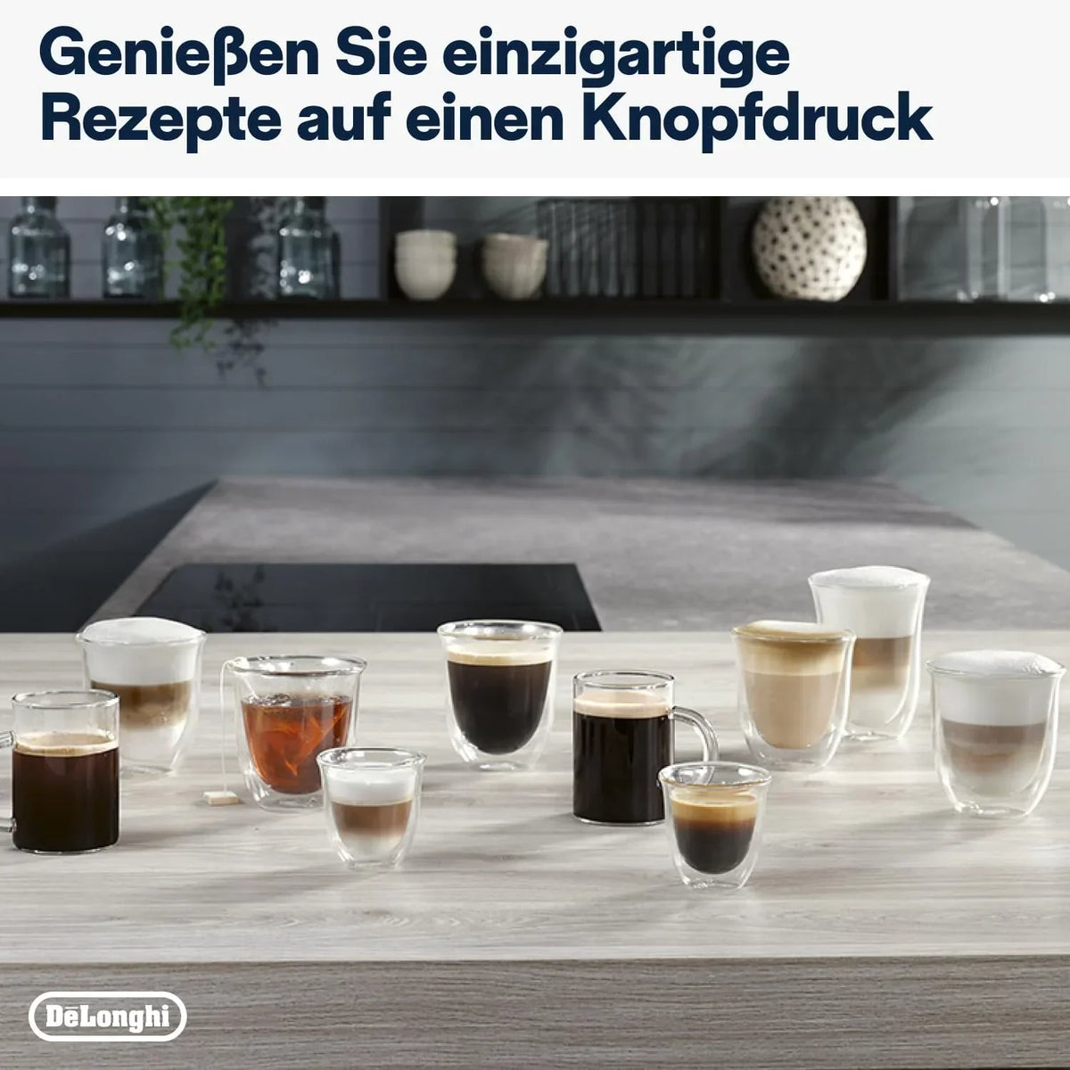 Cafetera superautomática De'Longhi Magnifica Evo ECAM 292.81.B con sistema de leche LatteCrema, 7 botones de selección directa para cappuccino, espresso y otras especialidades de café, función de 2 tazas, negro