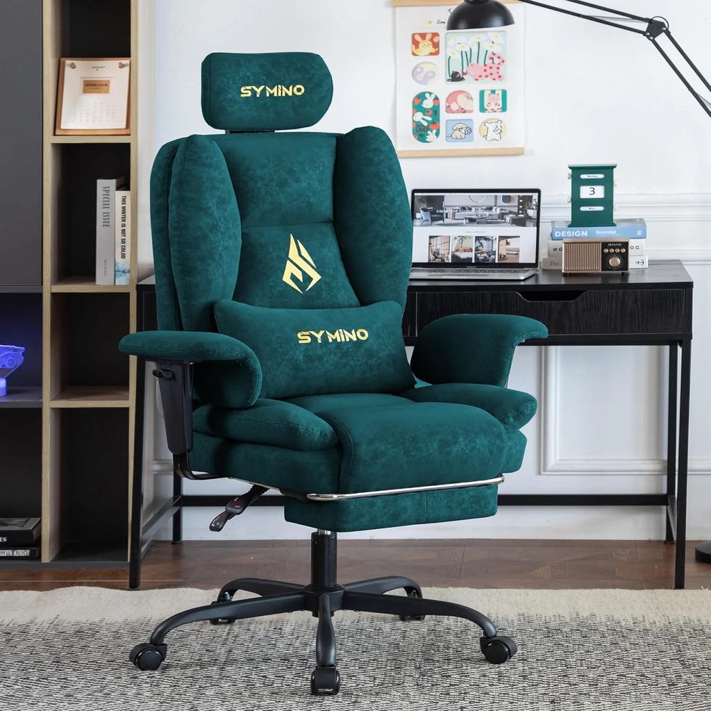 Symino Ergonomiczny Fotel Gamingowy i Krzesło Biurowe/zielony