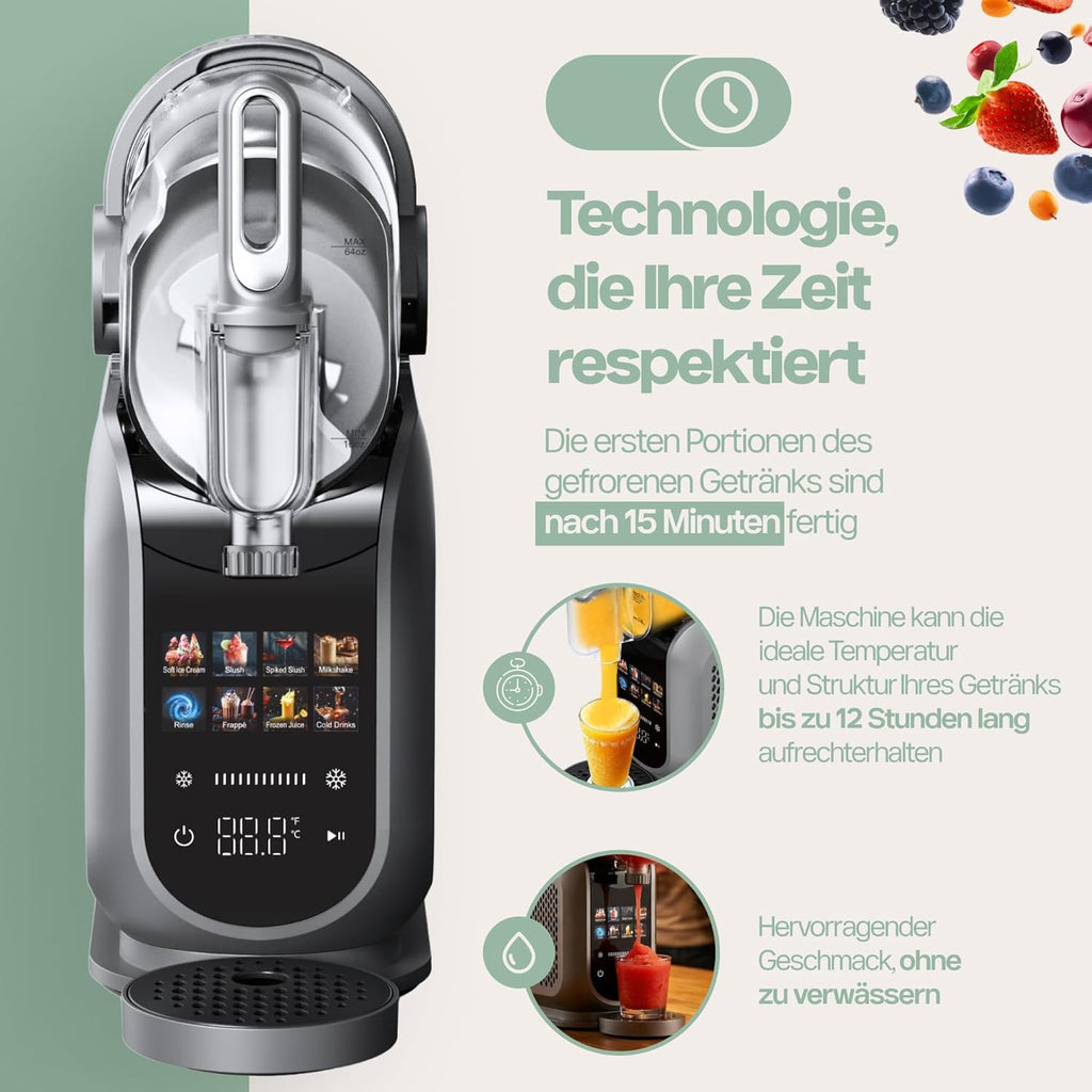 Heladera 4Swiss de autocongelación con compresor para helados, batidos, granizados y yogur - SM026