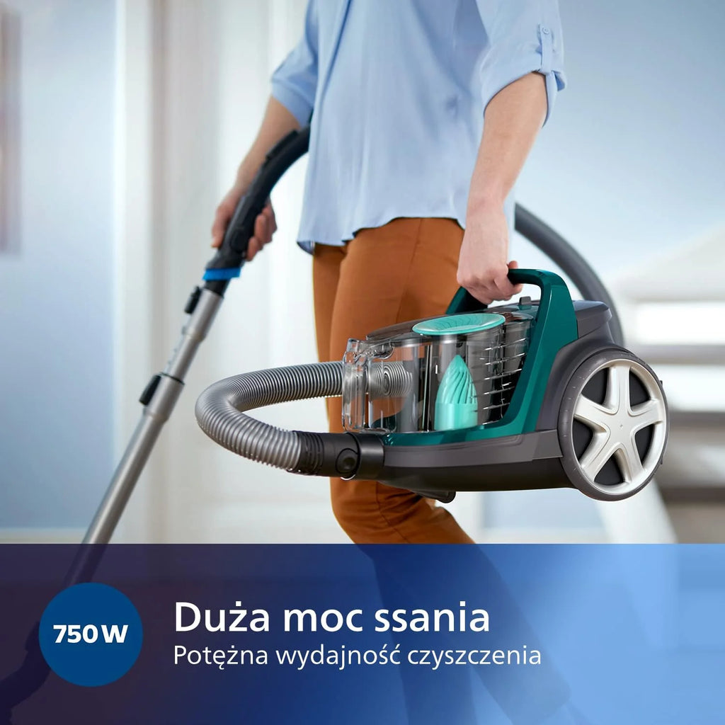 Philips Odkurzacz Bezworkowy serii 5000, 900 W, Filtr Allergy H13