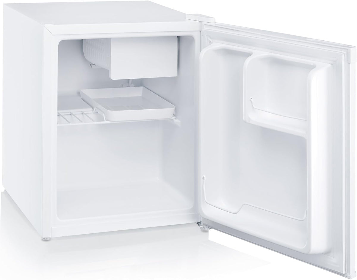 SEVERIN Frigorífico, Independiente, Longitud 43,9cm, 43L, Congelador 5L, Puerta reversible, Clase F, 100 kWh/año, 40 dB, Blanco, KS 9827