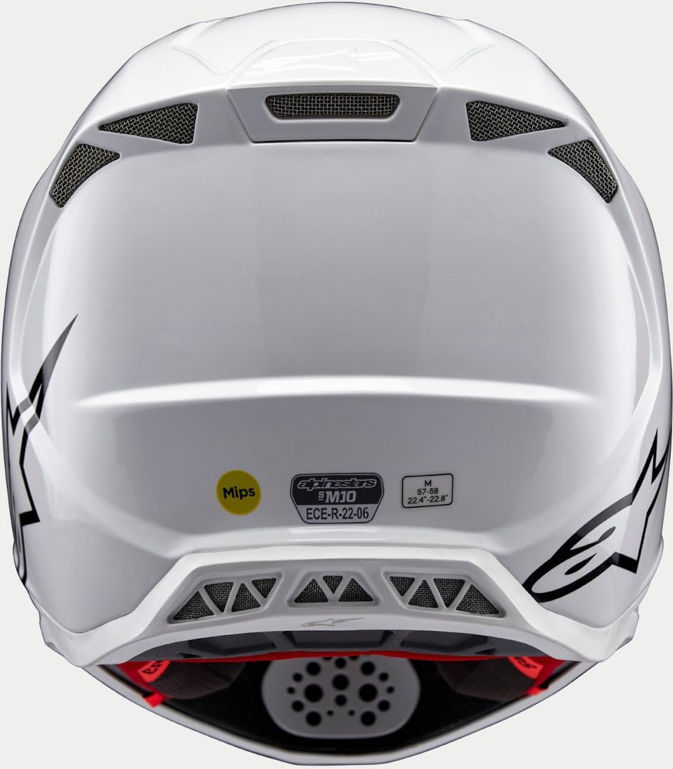 Casco de Motocross Alpinestars Supertech S-M10 Solid 2024 (Blanco, L (59/60))