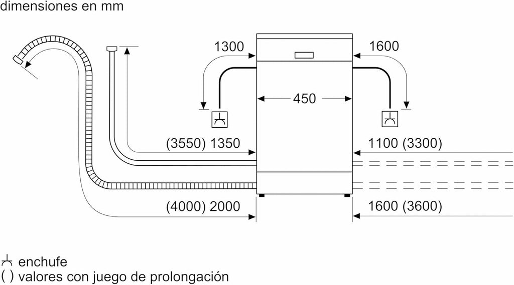 Lavavajillas Balay 3VN4010BA de 45 cm, libre instalación, blanco