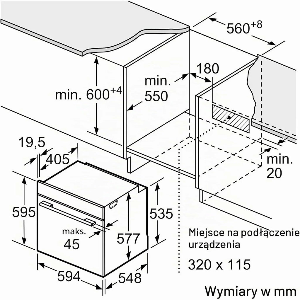 Siemens HS758G3B1 iQ700 inteligentny piekarnik parowy do zabudowy, 59,4 cm szerokości, humidClean Plus – do szybkiego czyszczenia, asystent piekarnika ze sterowaniem głosowym, cookControl Pro, TFT